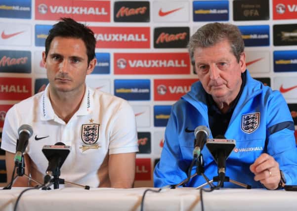 England manager Roy Hodgson and Frank Lampard
