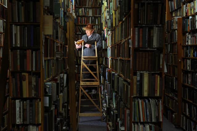 Robert Johnston is selling 30,000 books, at his shop at the Piece Hall in Halifax