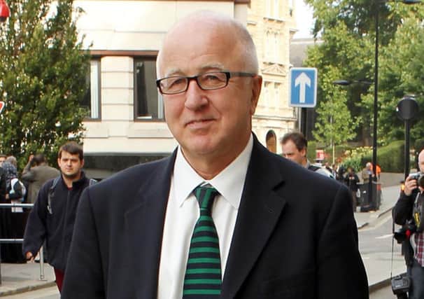 Denis MacShane outside the Old Bailey