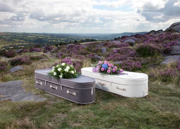 New ad for Natural Legacy that makes coffins from British wool fleeces.
