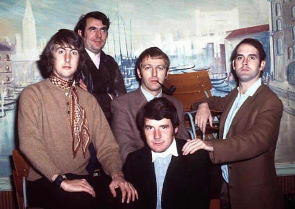 Eric Idle, Terry Jones, Graham Chapman, John Cleese and Michael Palin in 1970