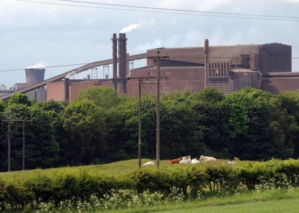 The Tata Steel Plant, Scunthorpe.