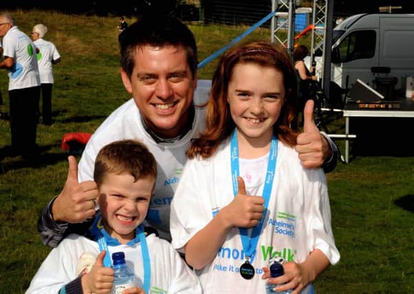 Richard McCourt takes part in the charity's Memory Walk.