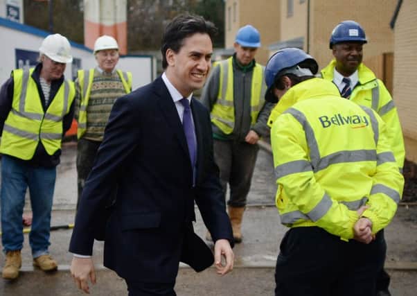 Ed Miliband visits Chrysalis Park housing development in Stevenage
