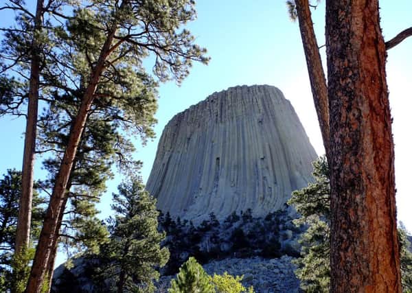 Devil's Tower in Wyoming was used in the filming of Close Encounters of the Third Kind