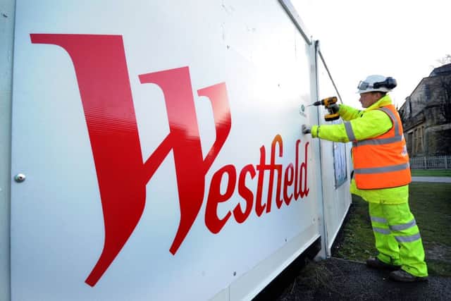 Work gets under way on the Westfield site in Bradford today