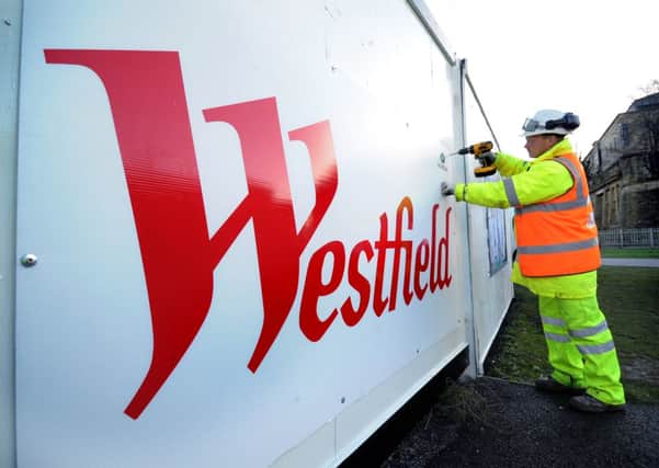 Work gets under way on the Westfield site in Bradford today