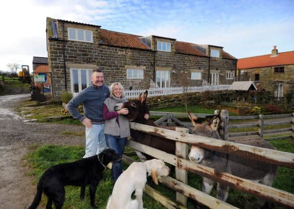 Graham and Lisa Smith pictured at Meadowbeck Holiday Cottage, Fylingdales
