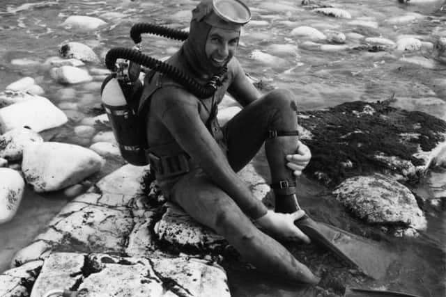 Denis Moor  pictured in his early scuba diving days.Picture: York Sub Aqua Club