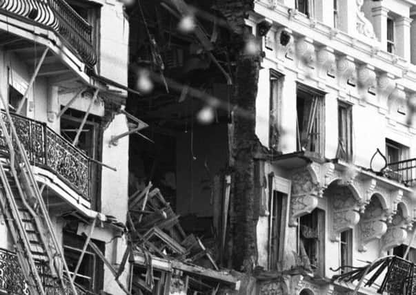 1984: The shattered top four floors of the Grand Hotel, Brighton