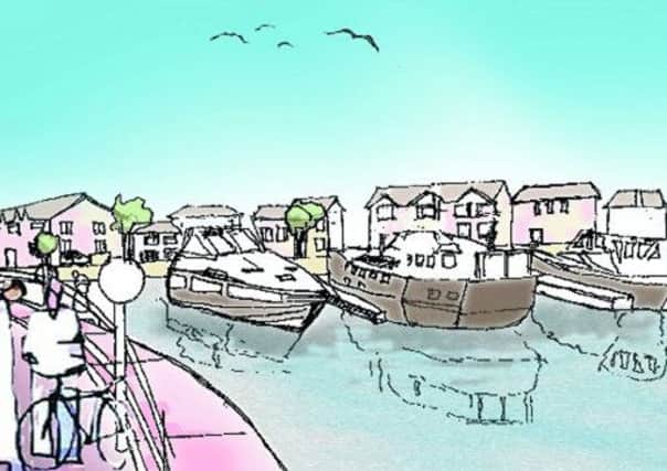 Artist's impression of the new marina in Selby