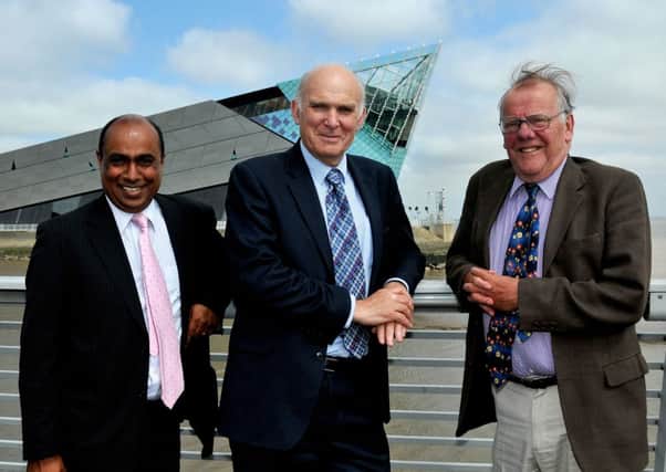 Kishor Tailor, Vince Cable and Lord Haskins