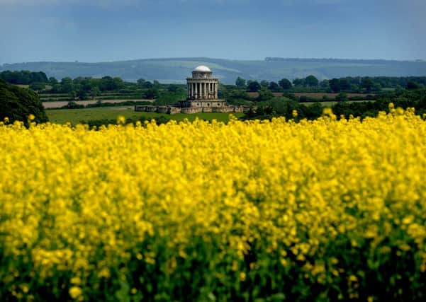 A rural setting for Castle Howard's Mausoleum, high among the Howardian Hills