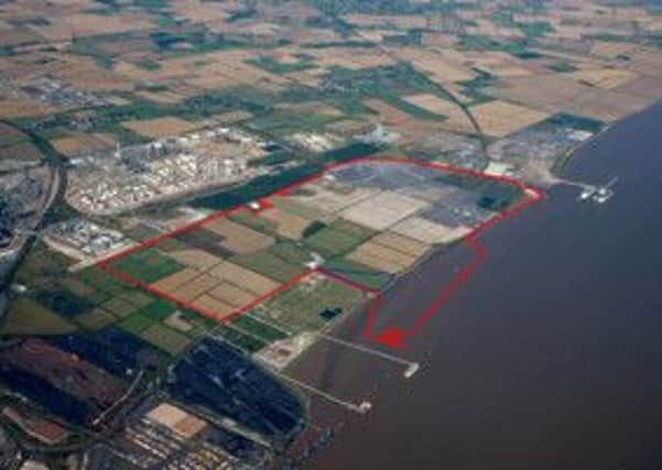 The proposed port as seen from above