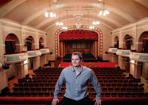 Founder of the inaugural Ilkley Film Festival Martin Pilkington pictured in one of the Ilkley venues, The King's Hall