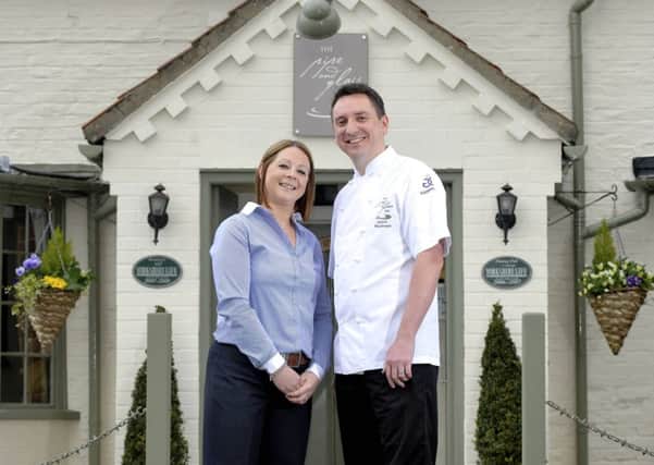 James and Kate Mckenzie of the Pipe and Glass Inn. Picture: Tony Bartholomew