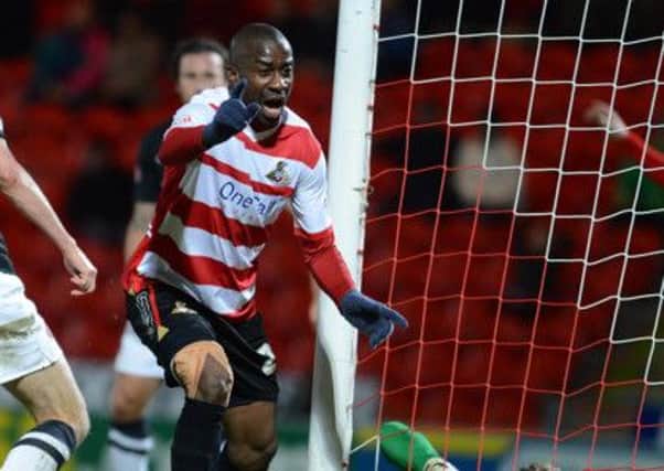 Doncaster Rovers' Abdoulaye Meite scores agianst Charlton.