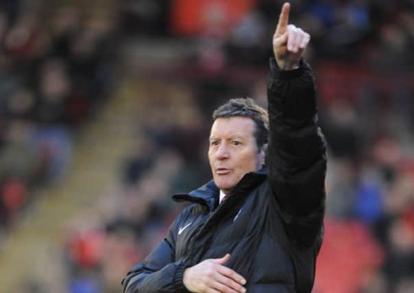 Barnsley manager Danny Wilson on the touchline