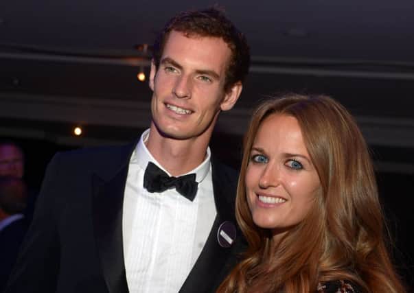 Andy Murray with girlfriend Kim Sears