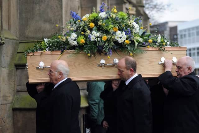 The funeral at Leeds Parish Church