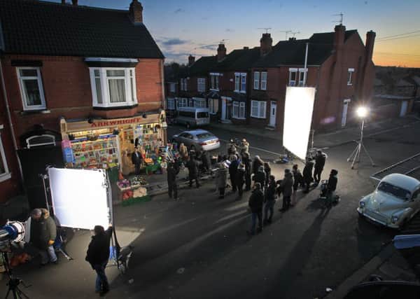 The Doncaster set of the Christmas special of Open All Hours. Picture: Ross Parry Agency