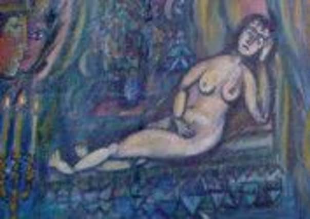 The "Chagall" painting bought by Yorkshire businessman Martin Lang for £10,000 which has  now been ruled a fake. GUZELIAN