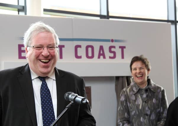 Transport Secretary Patrick McLoughlin at the official opening of Wakefield Westgate rail station