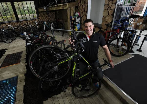 Adam Evans who has opened Ilkley Cycles in the premises of the old Wesleyan Chapel in Skipton Road, Ilkley