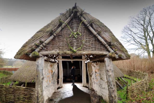 Jennifer Smith, Director of Ryedale Folk Museum, in the Iron Age Roundhouse. Picture by Simon Hulme