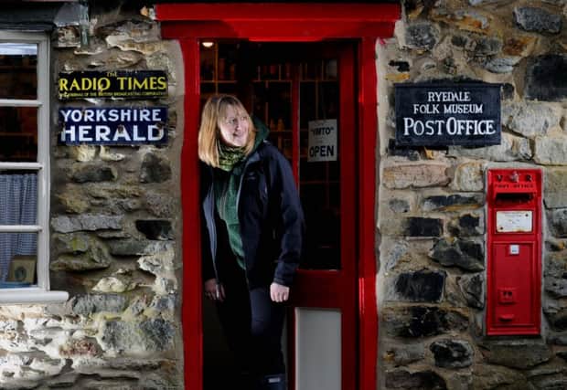 Jennifer Smith the Director of Ryedale Folk Museum, by the Ryedale Post Office. Pictures by Simon Hulme