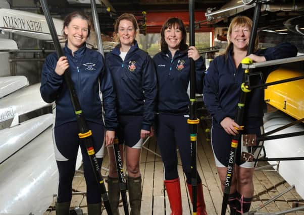 The Yorkshire Rows who are to take part in the Talisker Whisky Atlantic Challenge in 2015.  (l-r) Frances Davies, Helen Butters, Niki Doeg, and Janette Benaddi.