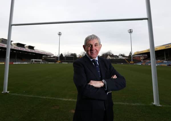 Sir Ian McGeehan following a press conference to launch a new vision for rugby union in Yorkshire.