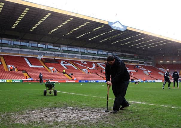 Sheffield United v Brentford is off due to a waterlogged pitch.