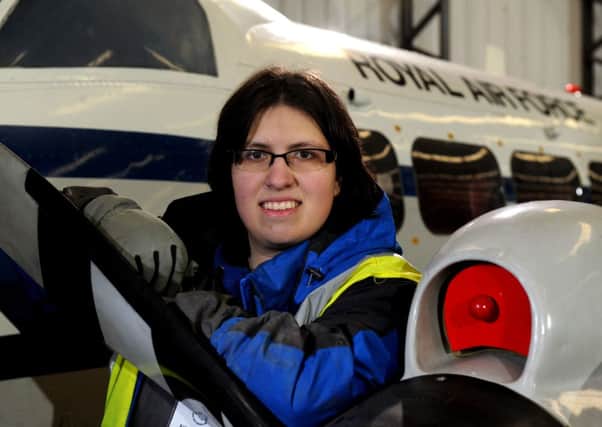 Katleen Verhoeven is on a work placement at the Yorkshire Air Museum at Elvington near York