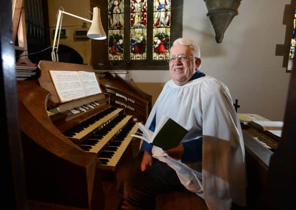 Donald Haigh has played the organ at St Mary's Church, Elland, for the last 50 years.  Picture by Bruce Rollinson
