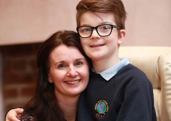 William Donnelly with mum Celine. Picture: Ross Parry Agency