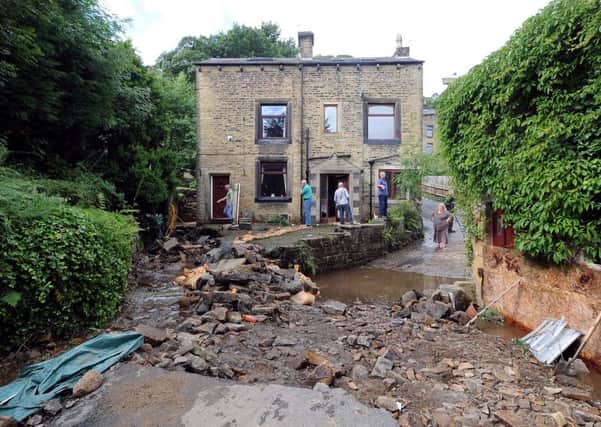 A clean-up operation at Walsden, near Todmorden, last summer