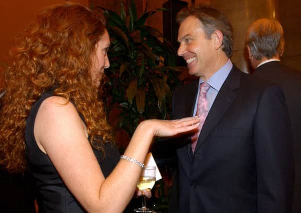 Tony Blair with former News International Chief Executive Rebekah Brooks