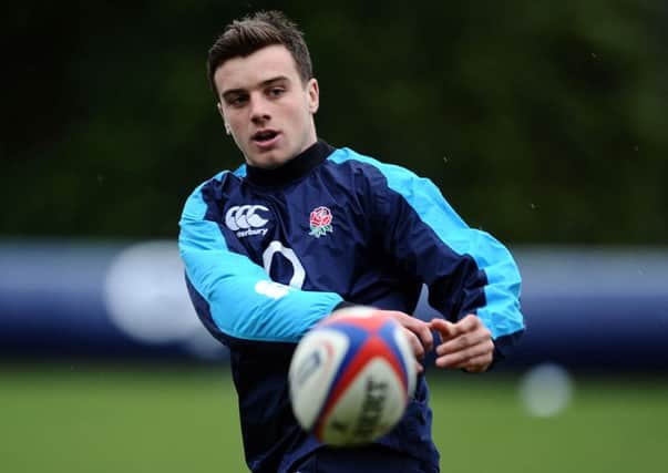 England's George Ford during the training session at Pennyhill Park, Bagshot.