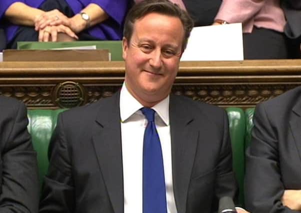 David Cameron during Prime Minister's Questions in the House of Commons