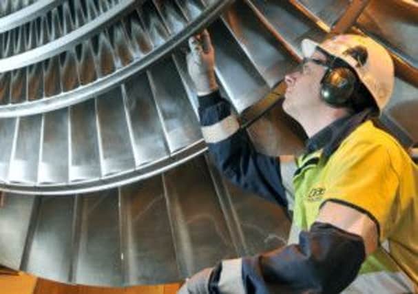 The new £100million turbines at Drax Power Station.