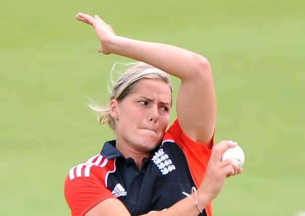 Katherine Brunt will be representing England playing at Scarborough this summer.