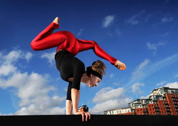 Contortionist Beth Sykes. Picture by Simon Hulme