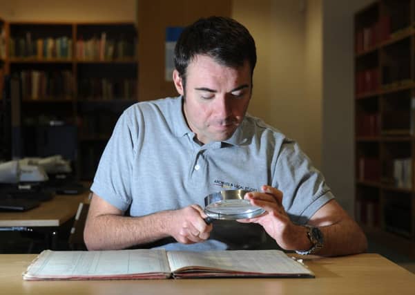 Barnsley Archives officer Paul Stebbing.