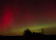 Aurora Borealis over Yorkshire. Picture from Wolds Cottage Kitchen
