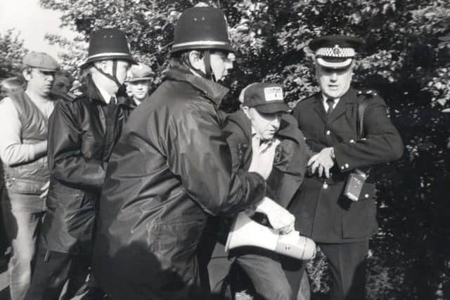 The Orgreave picket line in 1984