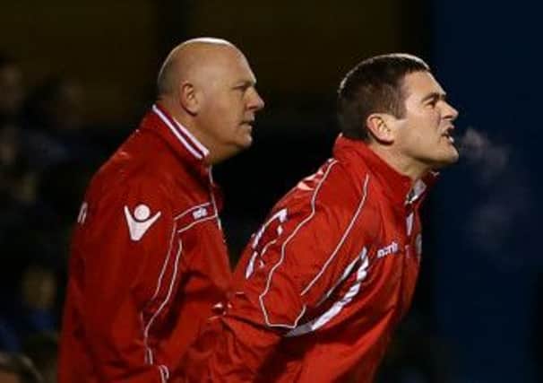 Sheffield United manager Nigel Clough (right)