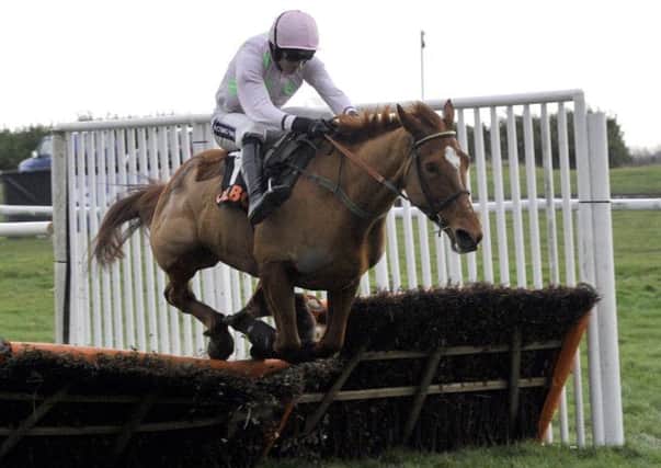 Annie Power and Ruby Walsh on their way to victory in the OLBG Mares Hurdle at Doncaster (Picture: John Giles/PA.