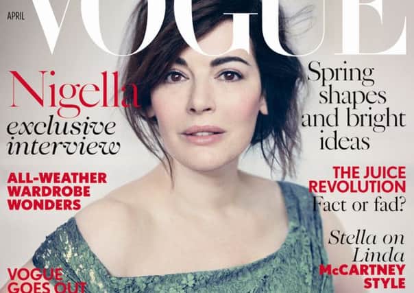 Nigella Lawson wore minimal make-up for her Vogue cover shoot