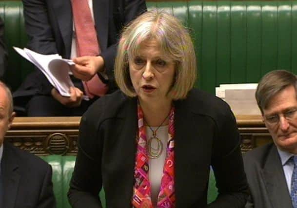 Home Secretary Theresa May gives a statement to MPs following the publication of the report by Mark Ellison QC into the Stephen Lawrence murder investigation.